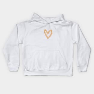 Glittering heart Kids Hoodie